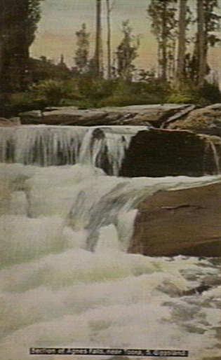 Agnes Falls near Toora — historical photograph (Wikimedia Commons)