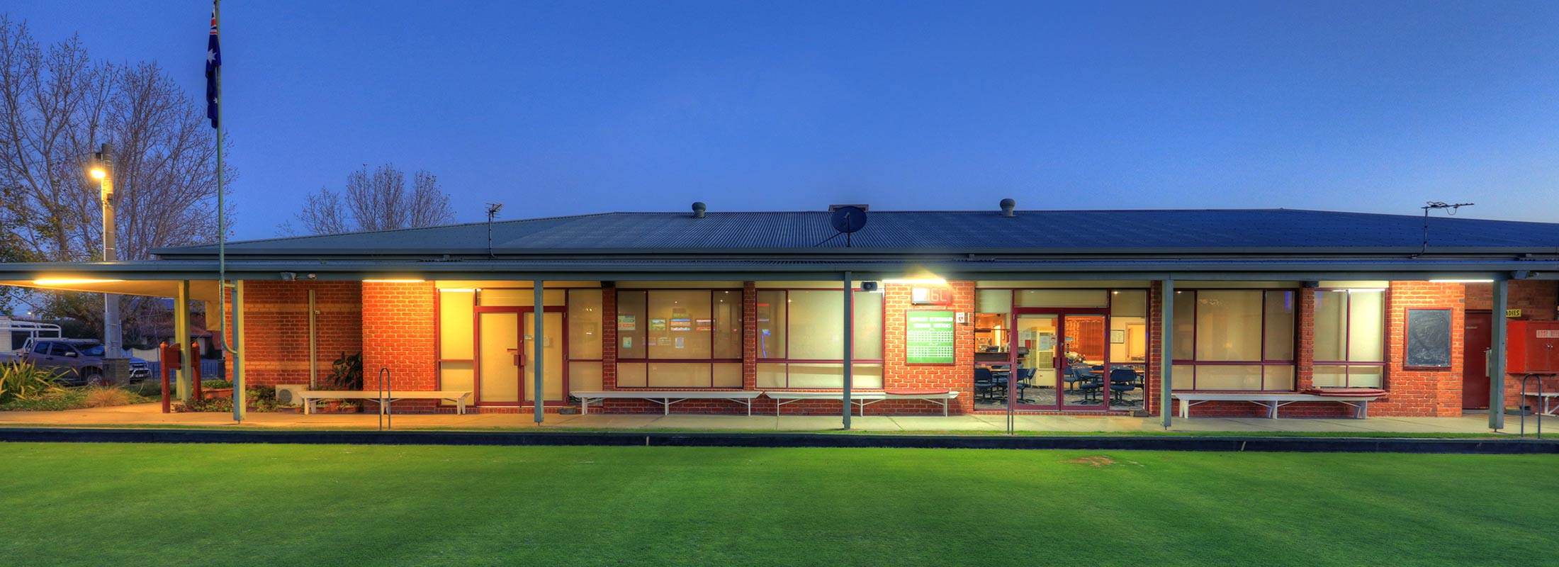 Bowls green at Yarram