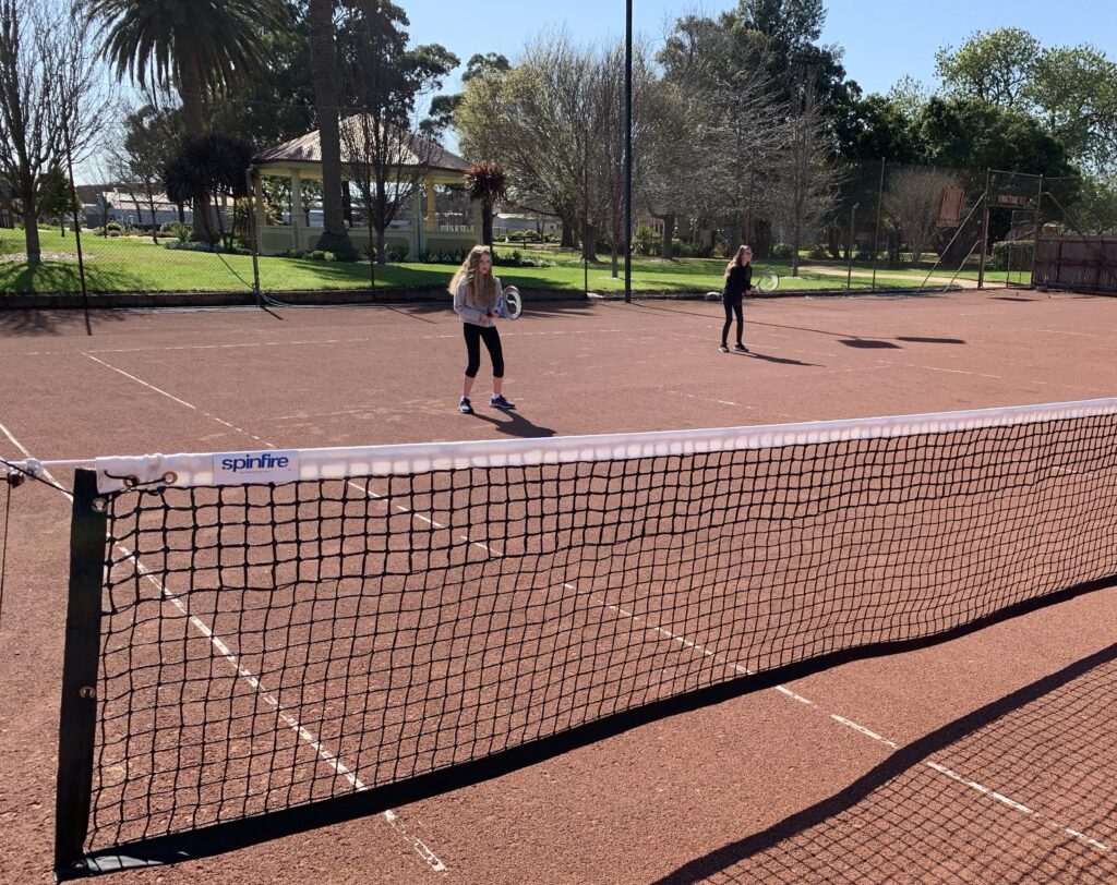 Junior tennis players at Yarram